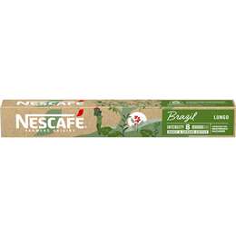 Nescafe Farmers Origin Brazil Lungo Coffee Capsules 10 pack