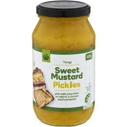 Woolworths Sweet Mustard Pickles 520g