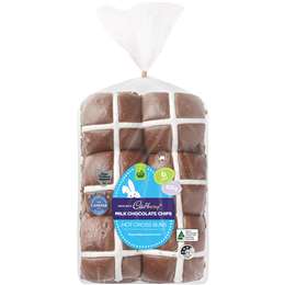 Woolworths Chocolate Chip Hot Cross Buns