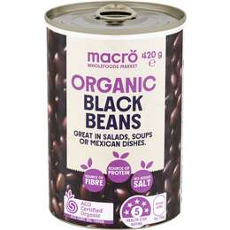 Macro Organic Black Bean No Added Salt