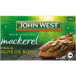 John West Wild Scottish Mackerel In Olive Oil