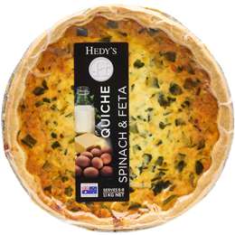 Hedy's Fresh Quiche Spinach & Feta Chilled Meal
