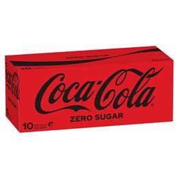 Coca - Cola Zero Sugar Soft Drink Multipack Cans