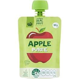 Woolworths Apple Puree In Pouch 90g