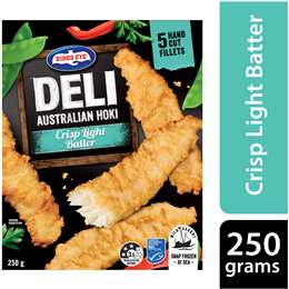 Birds Eye Deli Hoki Fillets Lightly Battered
