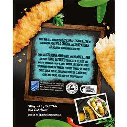 Birds Eye Deli Hoki Fillets Lightly Battered