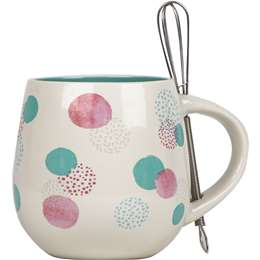 Decor Mother's Day Cake Mug With Whisk Assorted
