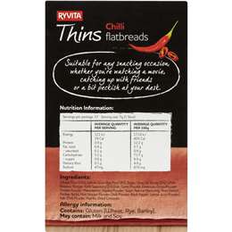 Ryvita Thins Flatbread Chilli