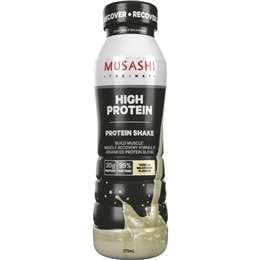 Musashi High Protein Shake Vanilla Milkshake Flavour 375mL