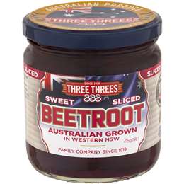 Three Threes Sweet Sliced Beetroot 