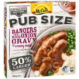 Mccain Pub Size Bangers & Mash Frozen Meal