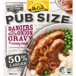 Mccain Pub Size Bangers & Mash Frozen Meal