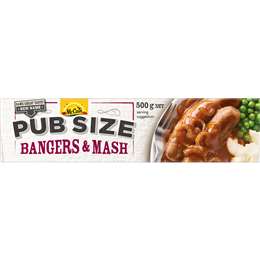 Mccain Pub Size Bangers & Mash Frozen Meal