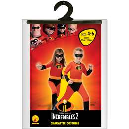 Disney Pixar Incredibles 2 Child Costume Size 4-6 Years