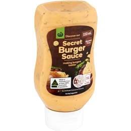 Woolworths Secret Burger Sauce 330mL