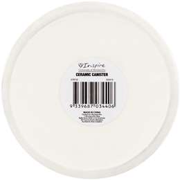 Inspire Ceramic Canister White 