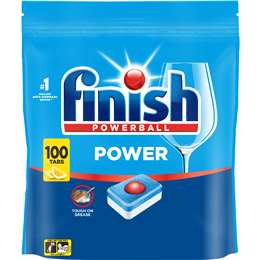 Finish Power Dishwashing Tablets Lemon 100 pack