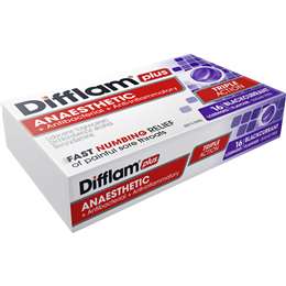 Difflam Plus Sore Throat Lozenges Blackcurrant Anaesthetic