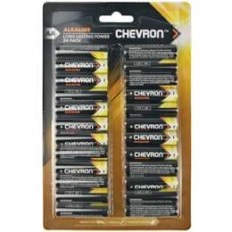 Chevron Alkaline Aa 24 Pack