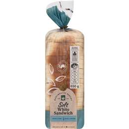 Woolworths Soft White Sandwich Bread 