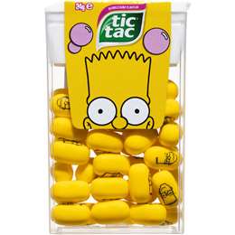 Tic Tac Simpsons Bubblegum T50