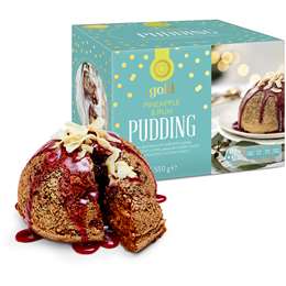 Gold Pineapple & Rum Pudding