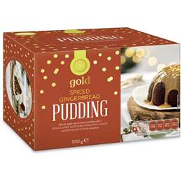 Gold Spiced Gingerbread Pudding