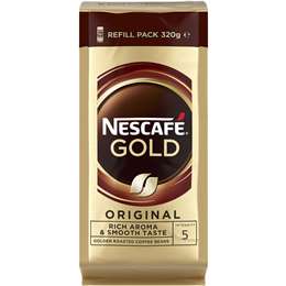 Nescafe Gold Instant Coffee Refill Soft Sachet 320g | Woolworths