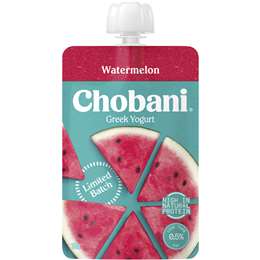 Chobani Watermelon Greek Yogurt Limited Batch Pouch 140g