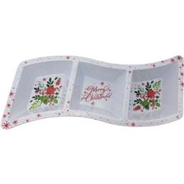 Christmas 3 Section Serving Platter each