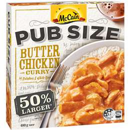 McCain Pub Size Butter Chicken Frozen Meal
