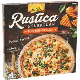 Mccain Rustica Pizza Pumpkin & Spinach 386g | Woolworths