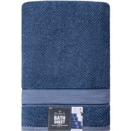 Inspire Premium Bath Sheet Blue Cw3 600gsm