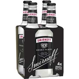 Smirnoff Ice Double Black Vodka Bottles