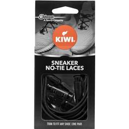 kiwi sneaker no tie laces black