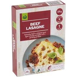 Woolworths Frozen Beef Lasagne 375g