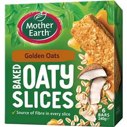 Mother Earth Baked Oaty Slice Golden Oats