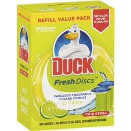 Duck Fresh Discs Toilet Cleaner Citrus Twin Refills