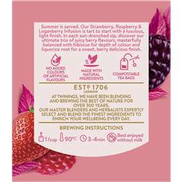Twinings Strawberry, Raspberry & Loganberry Tea Bags