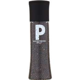 Natural Whole Black Peppercorns Grinder