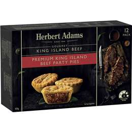 Herbert Adams Pies Gourmet King Beef Frozen