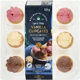 Woolworths Vanilla Cupcakes With Buttercream Frosting 9 pack
