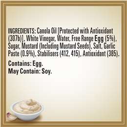 Heinz Seriously Good Garlic Aioli Mayonnaise Mayo