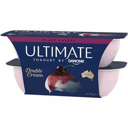 Ultimate Danone Double Cream Yoghurt Black Cherry