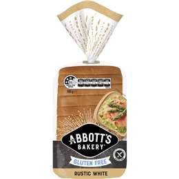 Abbott's Bakery Gluten Free Rustic White Bread Slice Loaf