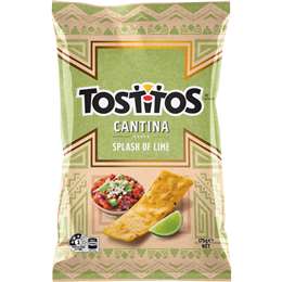 Tostitos Tortilla Chips Share Pack Splash of Lime 175g