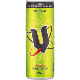 V Energy Drink 6x275ml | Woolworths