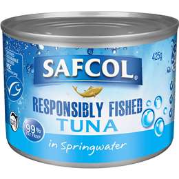 Safcol Responsibly Fished Tuna In Spring Water