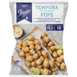 Steggles Chicken Pops Tempura