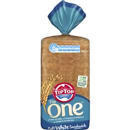 Tip Top The One White Sandwich Slice Bread Loaf Bakery